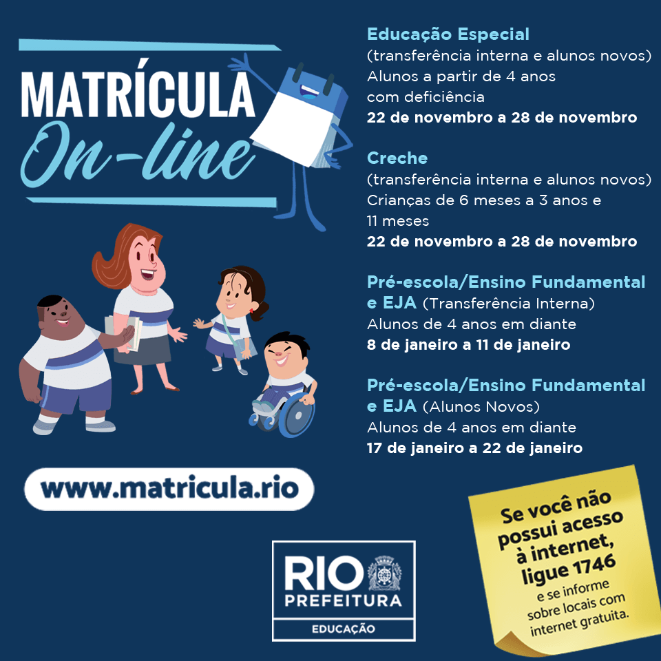 Inscrição Matrícula RIO 2023